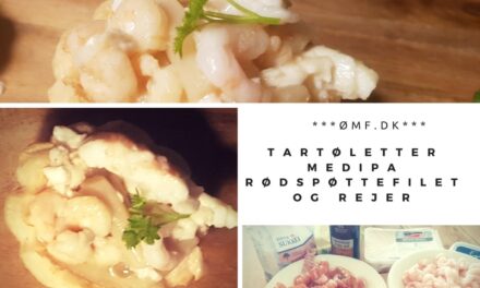 TartØLetter med IPA marineret fisk og rejer