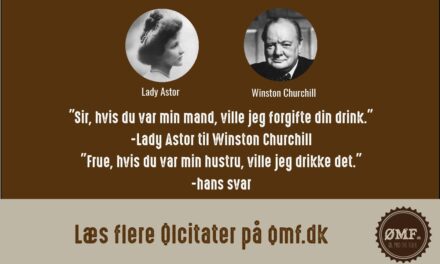 Ølcitat fra Lady Astor og Winston Churchill