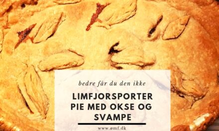 Limfjordsporter pie med oksekød og svampe