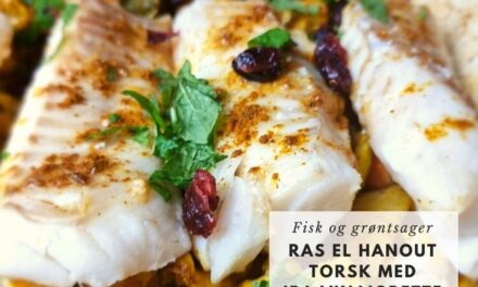 Ras el hanout torsk med IPA Vinaigrette