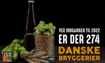 Ved indgangen til 2022 er der 274 Danske bryggerier